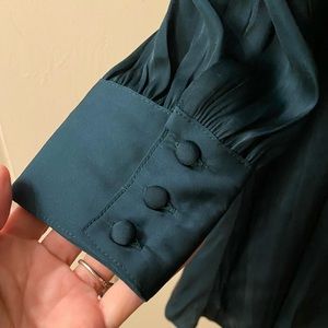 Banana Republic Satin Puff Sleeve Wrap 